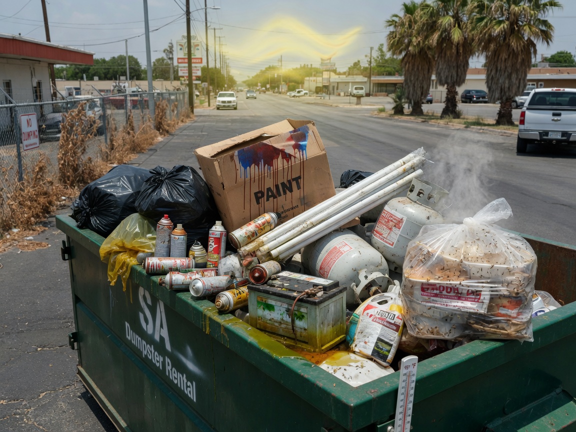What Cannot Go In A Dumpster During San Antonio Summer Heat